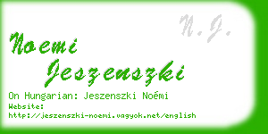 noemi jeszenszki business card